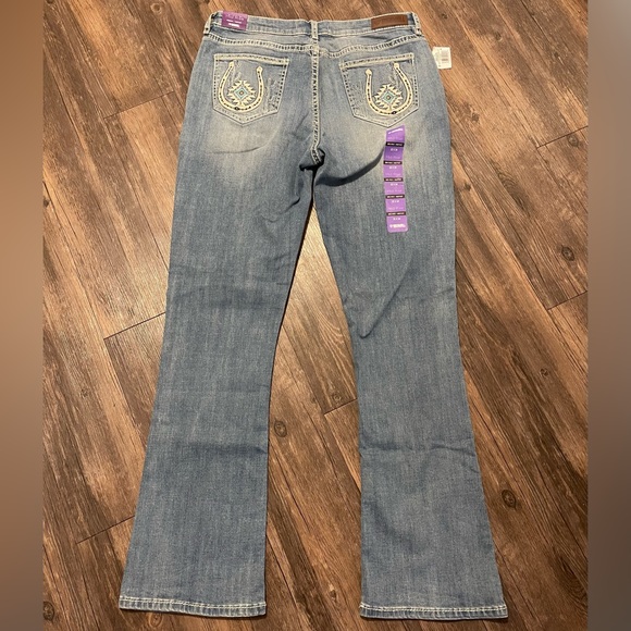 Rock & Roll Denim Horseshoe Cactus Mid-rise Boot cut Jeans NWT - Picture 2 of 6